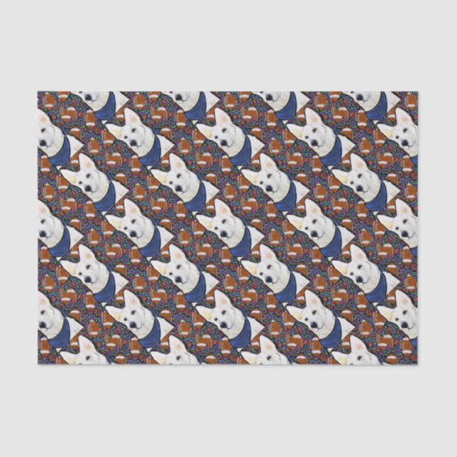 White German Shepherd Tissue Paper (Front)