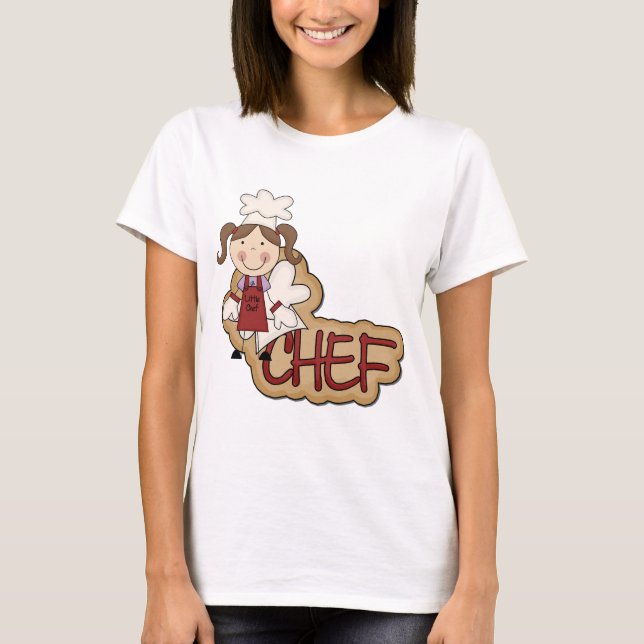 White Girl Chef T-shirts and Gifts (Front)