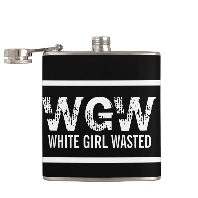 White Girl Wasted Hip Flask (Opened)