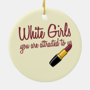 White Girls Ceramic Tree Decoration