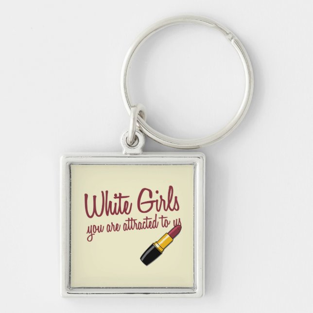 White Girls Key Ring (Front)