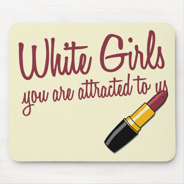White Girls Mouse Mat (Front)