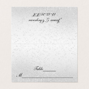 White Glitter   Fold Cards