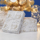 White Glitter Wedding Confetti and Gold Lettering Wrapping Paper<br><div class="desc">Elegant Beautiful White Wedding Confetti Glitter and Gold Lettering. ✔Note: Not all template areas need changed. 📌If you need further customisation, please click the "Click to Customise further" or "Customise or Edit Design"button and use our design tool to resize, rotate, change text colour, add text and so much more.⭐This Product...</div>