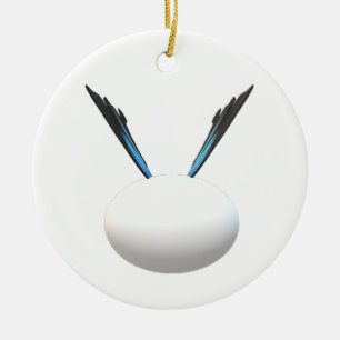 WHITE GLOBE DESIGN MODERN ART LESS IS MORE CERAMIC TREE DECORATION