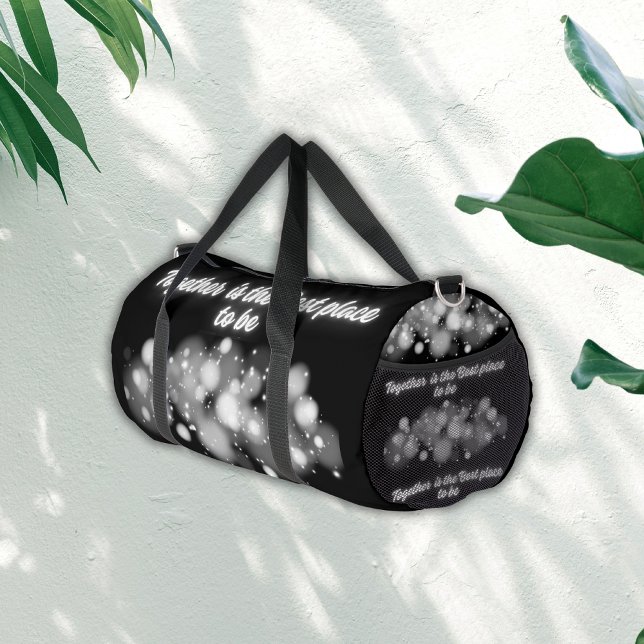 White Glow 'Together is the Best place to Be' | Duffle Bag (Creator Uploaded)