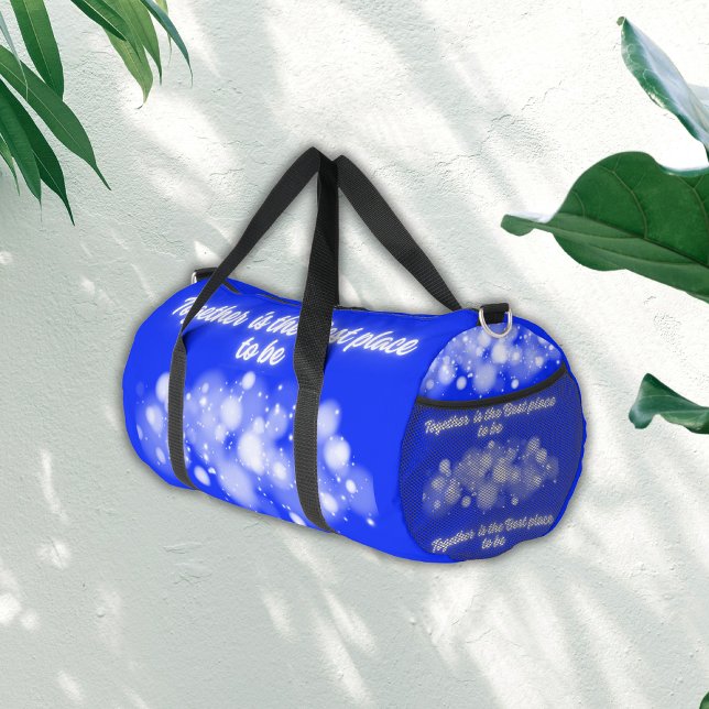 White Glow 'Together is the Best place to Be' | Duffle Bag (Creator Uploaded)