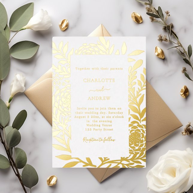 White gold botanical luxury wedding (Creator Uploaded)