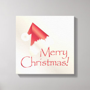 White gold Christmas Canvas Print