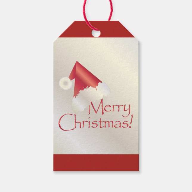 White gold Christmas Gift Tags (Front)