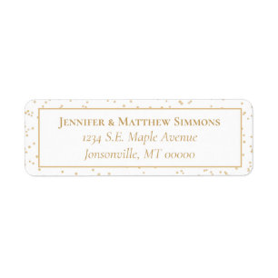 White & Gold Christmas Greetings Oval