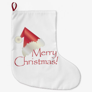 White gold Christmas Large Christmas Stocking