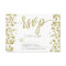 White & Gold Confetti RSVP Response