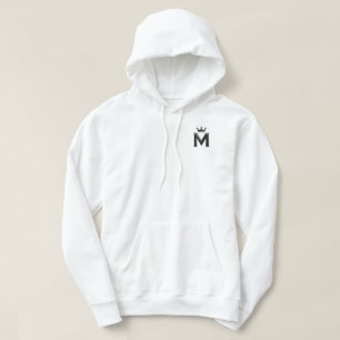 White & Gold Design Collection Hoodie
