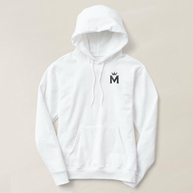 White & Gold Design Collection Hoodie (Design Front)