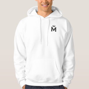 White & Gold Design Collection Hoodie