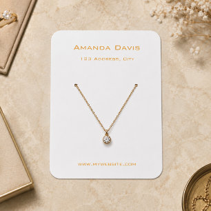 White gold earring jewellery photo QR display card