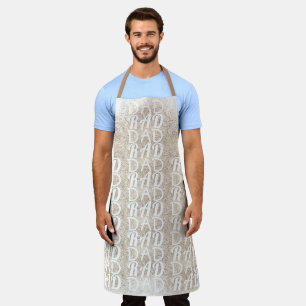 White Gold Festive   RAD DAD   Father's Day Apron