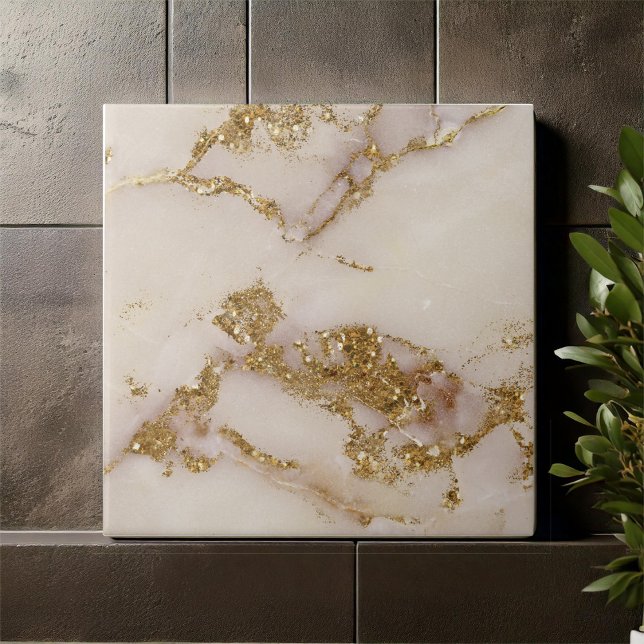 White Gold Marble Glitter ID1171b Tile (Creator Uploaded)