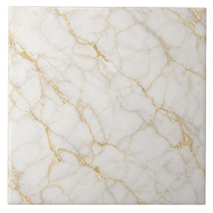 White Gold Marble Luxury Seamless Pattern Tile