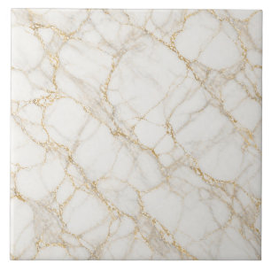 White Gold Marble Seamless Luxury Texture Tile