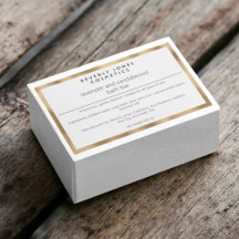 White & gold minimalist waterproof soap box label
