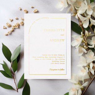 White gold modern minimalist luxury wedding