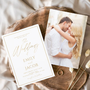 White Gold Photo Picture Wedding Modern
