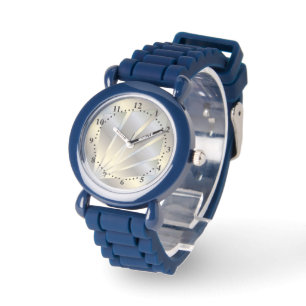 White gold rays watch