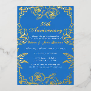 White Gold Rose Garden 50th Wedding Anniversary