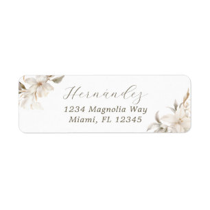 White Gold Silver Winter Florals Quinceañera