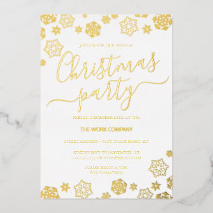 White Gold Snowflake Corporate Christmas Party 