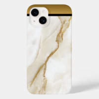 White Gold Tan Marble Pattern iPhone / Android