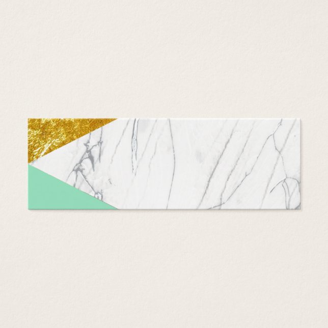 White Gold Teal Marble (Front)
