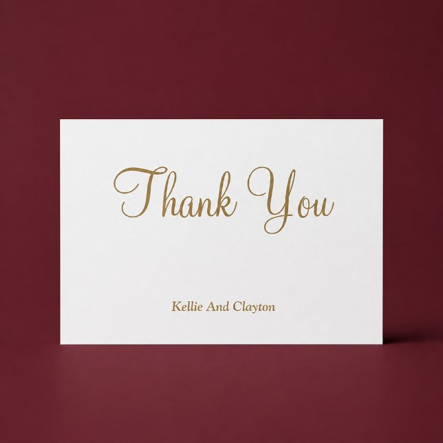 White/Gold Thank You Cards (Creator Uploaded)