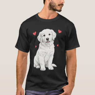 White Golden Retriever, White English Cream Golden T-Shirt
