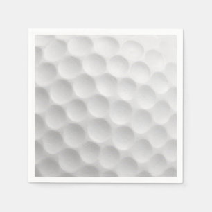 White Golf Ball Dimpled Design Napkin