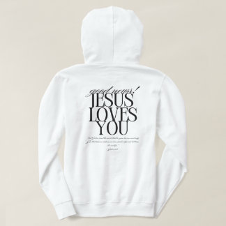 White Good News Hoodie