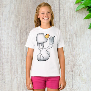 White Goose From Behind Silly Bird T-Shirt