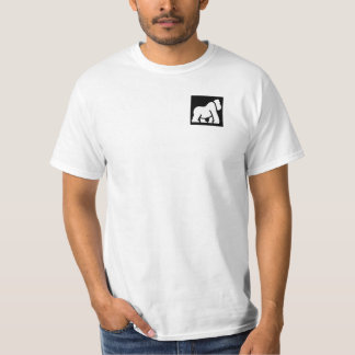 White Gorilla Emoji Logo Customisable Festival T-Shirt