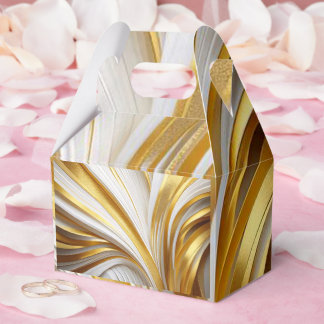 White Goud Retro Favour Box