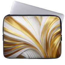 White Goud Retro Laptop Sleeve