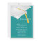 White Grad Cap Graduation Party Invitation