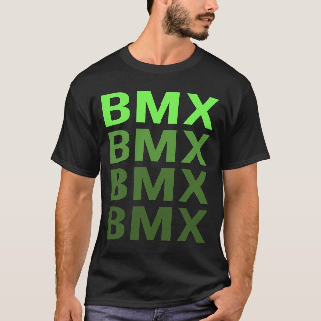 White Gradient BMX T-Shirt (Front)