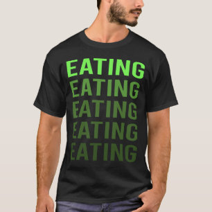 White Gradient Eating T-Shirt