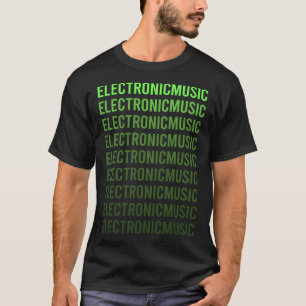 White Gradient Electronic Music T-Shirt