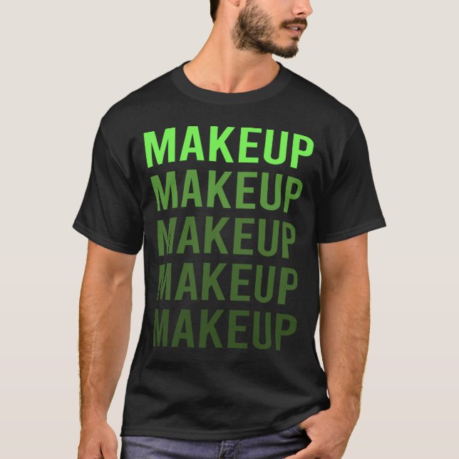 White Gradient Makeup T-Shirt (Front)
