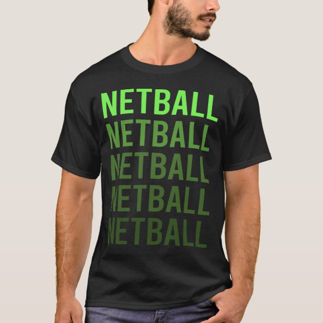 White Gradient Netball T-Shirt (Front)