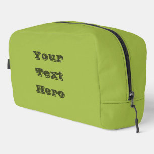 White Grape Green Spring Season Solid Colour Dopp Kit