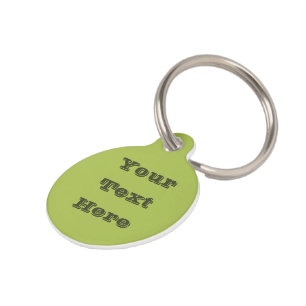 White Grape Green Spring Season Solid Colour Pet Tag